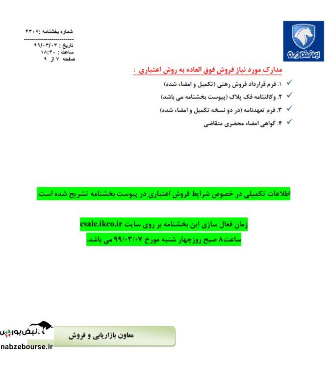 ثبت نام فروش اعتباری ایران خودرو