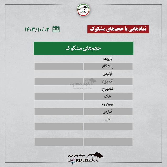 بهترین سهام بورسی دوشنبه ۳ دی۱۴۰۳ | کدام نماد‌ها ورود پول داشتند؟