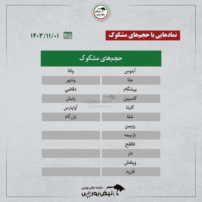 بهترین سهام بورسی امروز دوشنبه ۱ بهمن ۱۴۰۳ | این نماد‌ها خروج پول داشتند