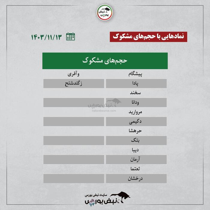 بهترین سهام بورسی امروز شنبه ۱۳ بهمن ۱۴۰۳ | این نماد‌ها خروج پول داشتند