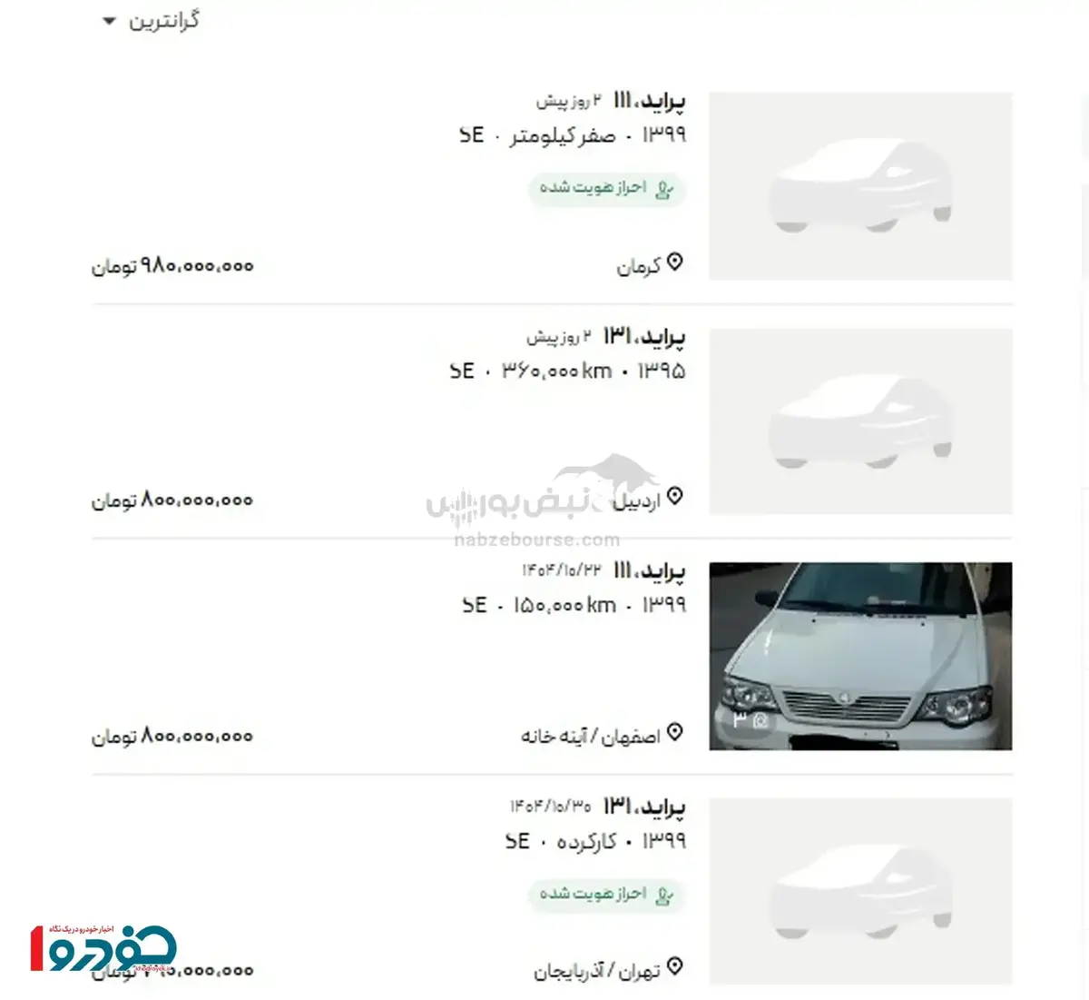 سلام به پراید ۱ میلیارد تومانی!