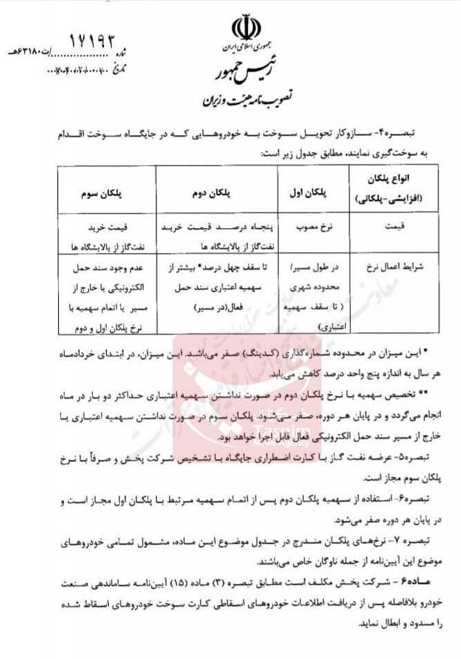 جزئیات مهم از سه نرخی شدن قیمت گازوئیل | رانندگان تریلی و اتوبوس بخوانند + سند