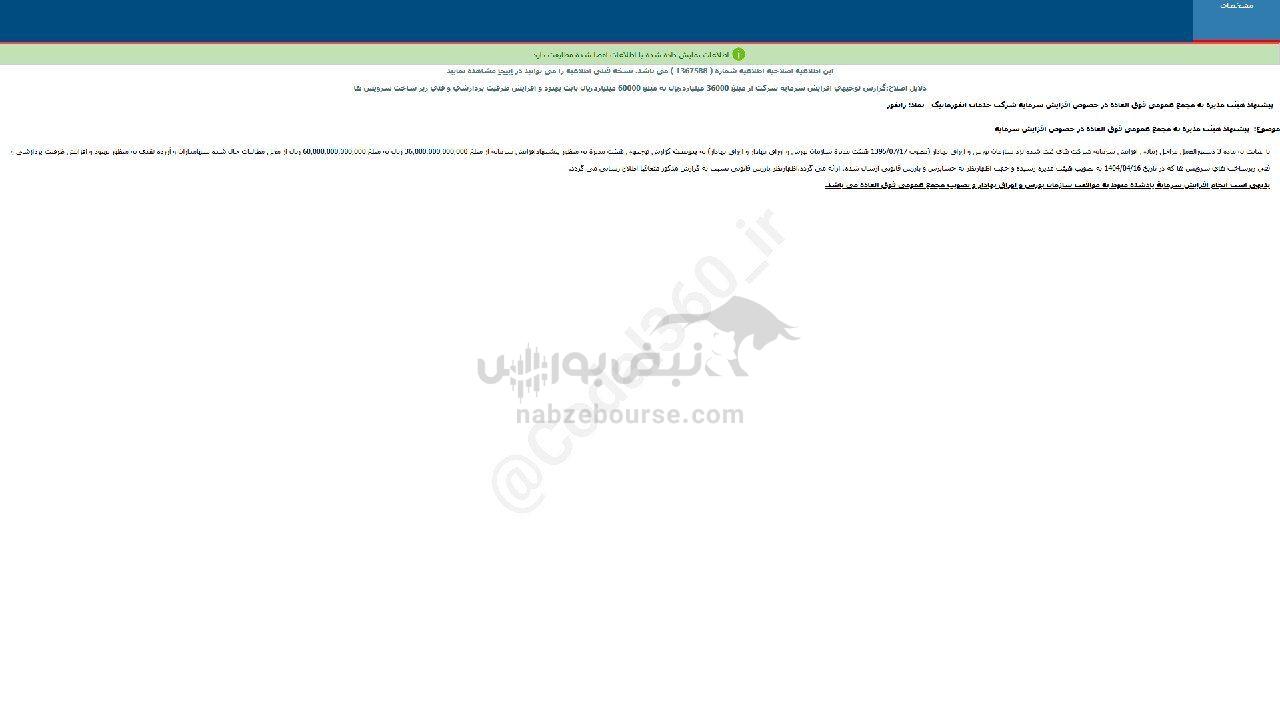 رانفور پیشنهاد افزایش سرمایه داد