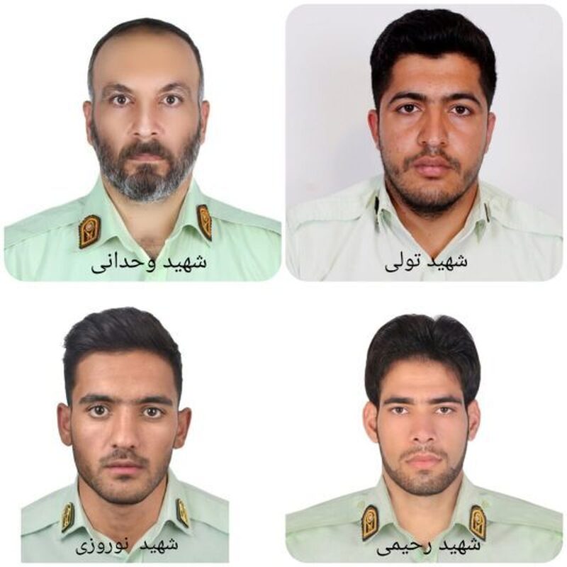 حمله مسلحانه در ایرانشهر، شهادت ۵ مأمور پلیس + اسامی و تصاویر شهدا