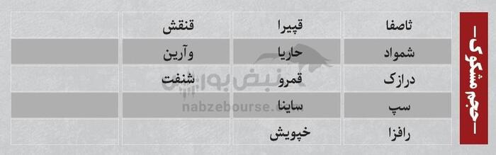 بهترین سهام بورسی یکشنبه ۳۰ شهریور ۱۴۰۴ | کدام نماد‌ها ورود پول داشتند؟