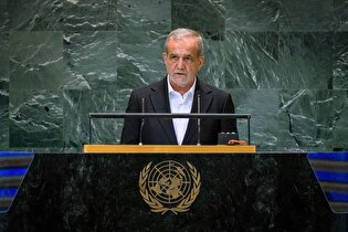 گزارش تصویری سخنرانی رئیس جمهور در نشست مجمع عمومی سازمان ملل متحد