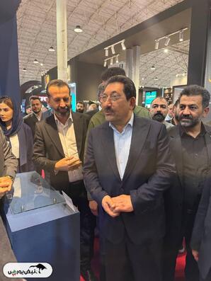بازدید وزیر صمت از غرفه چادرملو در متافو تبریز
