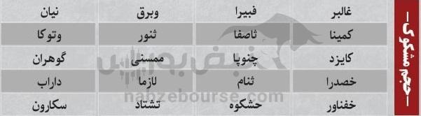 بهترین سهام بورسی یکشنبه ۶ مهر ماه۱۴۰۴ | کدام نماد‌ها ورود پول داشتند؟
