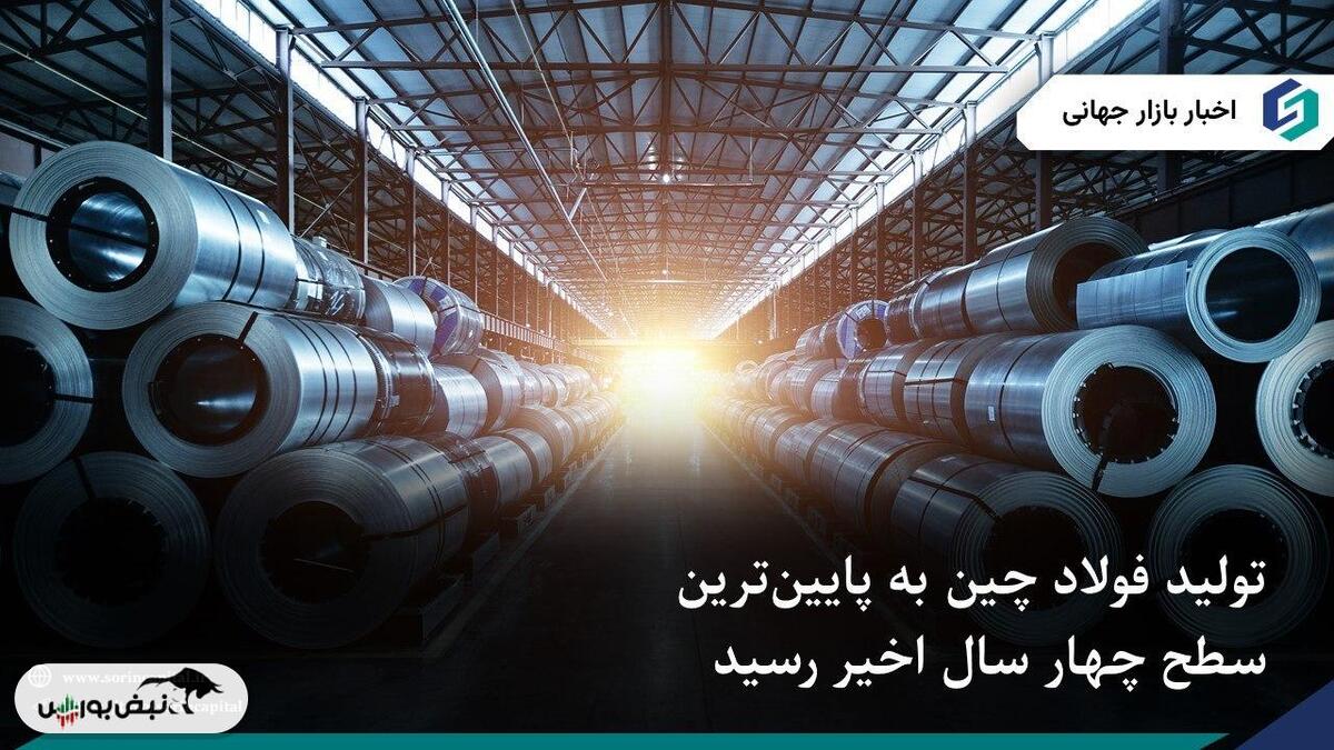 سقوط تولید فولاد چین به کمترین سطح چهار ساله در پی ضعف تقاضا