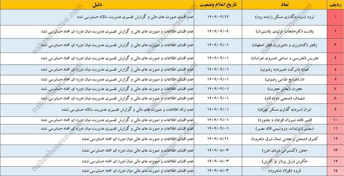 هشدار جدی به سهامداران! | ۲۷ نماد وارد مسیر تعلیق شدند