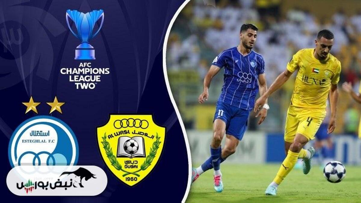 ساعت بازی استقلال و الوصل امارات