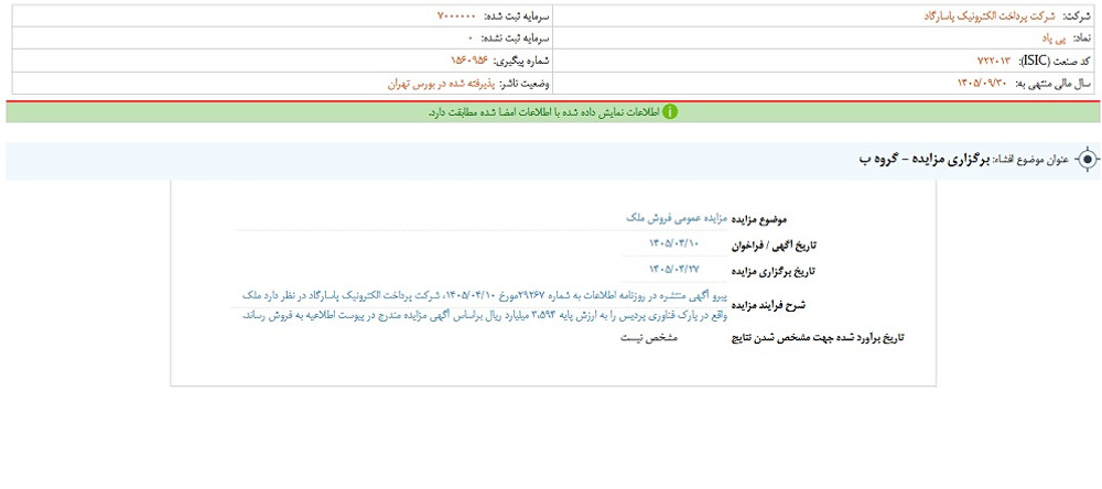 نماد پی پاد متوقف شد