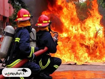 آتش سوزی در پل روشندلان