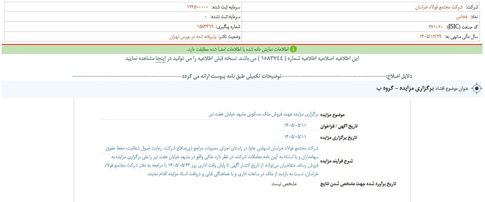 افشای اطلاعات گروه ب؛ توقف نماد فخاس
