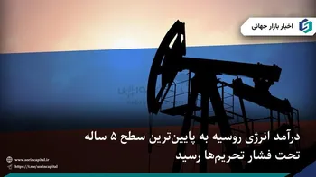 سقوط شدید درآمد نفت و گاز روسیه به پایین‌ترین سطح ۵ ساله