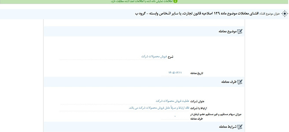 افشای اطلاعات گروه ب، توقف نماد کمنگنز