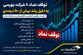 بورس تهران ۱۳ نماد را متوقف کرد | این ۱۳ نماد چرا متوقف شدند؟