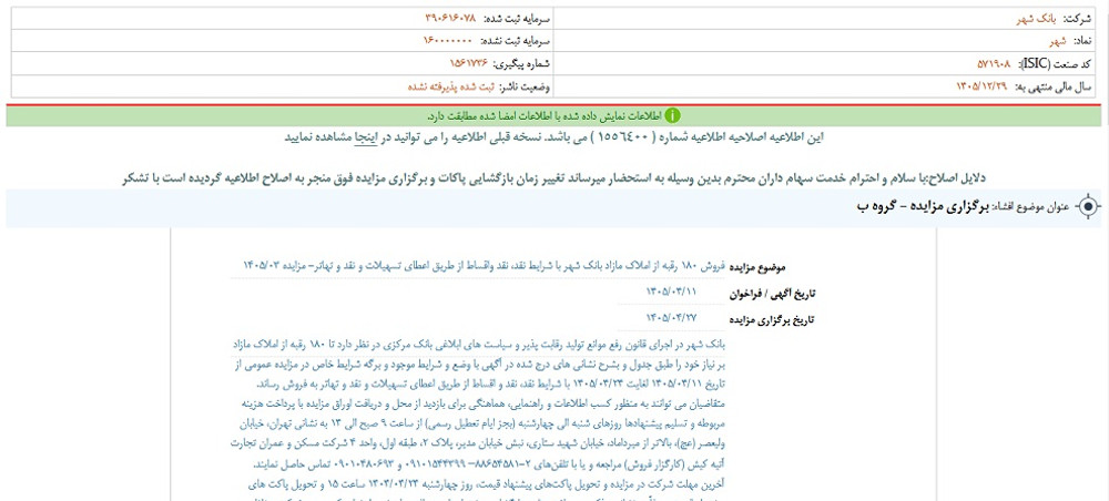 توقف نماد وشهر به علت افشای اطلاعات گروه ب