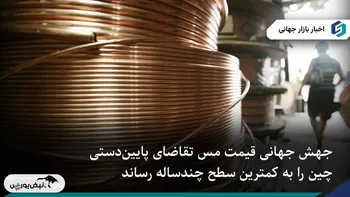 کاهش تقاضای مس چین پس از جهش قیمت‌های جهانی شدت گرفت