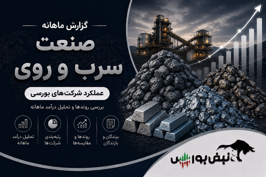 گزارش ماهانه صنعت سرب و روی تیر ۱۴۰۵ | رکوردشکنی کاما و فرآور، فگستر ضعیف ترین روند