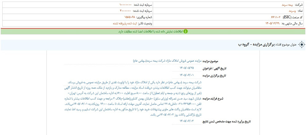توقف نماد وسرمد به علت افشای اطلاعات گروه ب