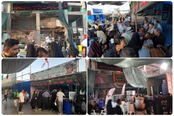 شرکت مس همراه مردم در حرکت عظیم اربعین حسینی