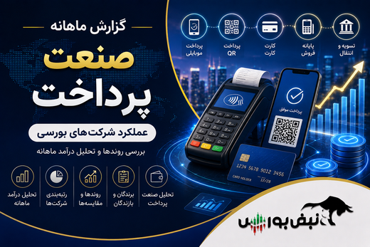 گزارش ماهانه صنعت پرداخت مرداد ۱۴۰۵ | پی پاد ستاره درخشان مرداد، ۴ نماد با اُفت فروش ماهانه