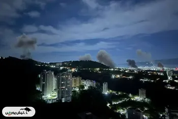 حمله هوایی آمریکا به پایتخت ونزوئلا + فیلم