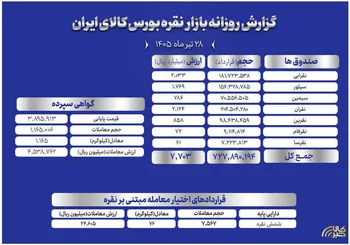 عملکرد بازار نقره در بورس کالا؛ از گواهی سپرده تا قراردادهای اختیار معامله