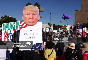 تصاویری از تجمعات گسترده «نه به پادشاه» در سراسر آمریکا !