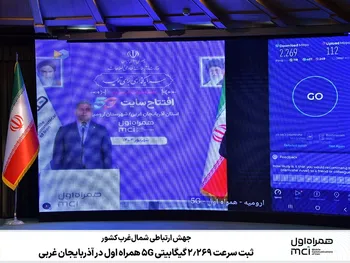جهش ارتباطی شمال‌غرب کشور/ ثبت سرعت ۲.۲۶۹ گیگابیتی 5G همراه اول در آذربایجان غربی