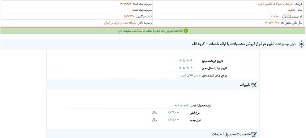 توقف نماد لطیف به علت افشاي اطلاعات گروه الف