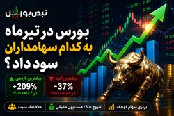 بورس در تیرماه به کدام سهامداران سود داد؟ | بازدهی ۲۰۹ درصدی یک نماد در ۴ ماه