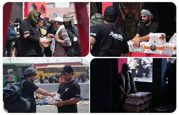 توزیع بیش از 800 هزار بطری آب میان زائران حسینی