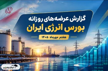 گزارش عرضه‌های روزانه بورس انرژی ایران ـ ۷ مهرماه ۱۴۰۵