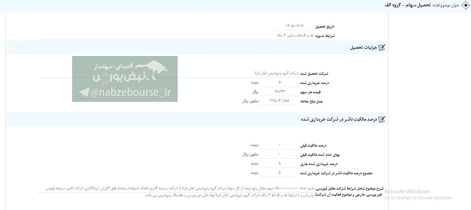 افشای اطلاعات بااهمیت