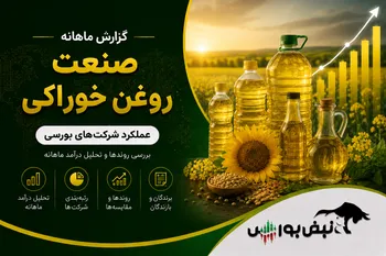 گزارش ماهانه روغن خوراکی تیر ۱۴۰۵ | غپونه؛ بیشترین افت درآمد ماهانه