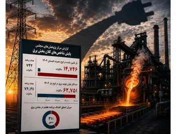 سایه بلند ناترازی برق بر سر فولاد