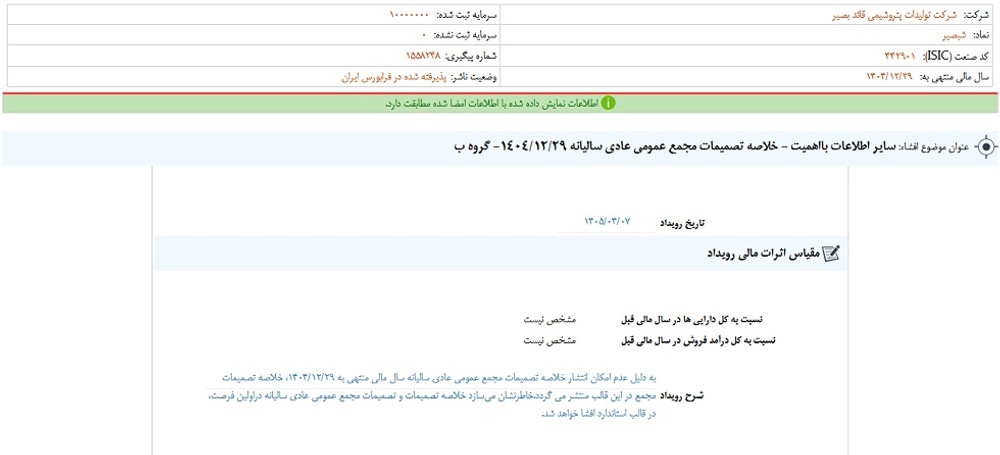 توقف نماد شبصیر به علت افشاي اطلاعات گروه ب