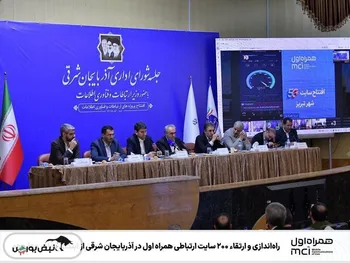 راه‌اندازی و ارتقاء ۲۰۰ سایت ارتباطی همراه اول در آذربایجان شرقی از ابتدای دولت چهاردهم