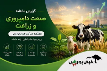 گزارش ماهانه صنعت زراعت و دامپروری مرداد ۱۴۰۵ | رکوردشکنی ۶ نماد و سقوط جوین و زپارس