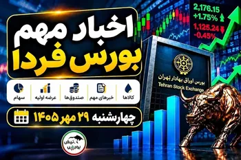 اخبار مهم بورس فردا چهارشنبه ۲۹ مهر ۱۴۰۵| افزایش نرخ خچرخش، توقف ۷ نماد و عرضه اولیه سیمکات