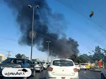 آتش سوزی مشهد + فیلم