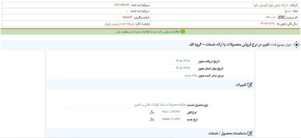 توقف خساپا پس از انتشار اطلاعیه مهم