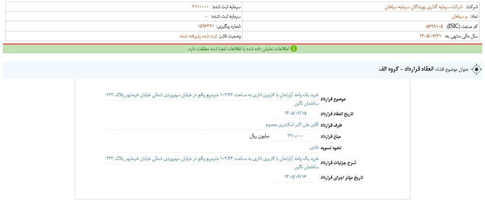 خبر بااهمیت وسپاهان روی کدال نشست