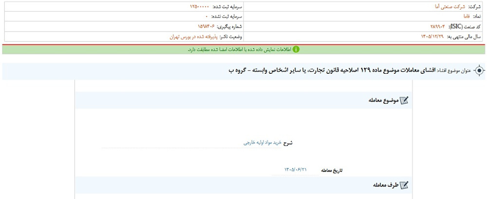 نماد فاما پس از افشا، متوقف شد