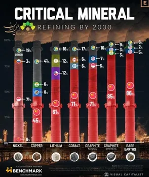 چین تا ۲۰۳۰، سلطان پالایش مواد معدنی حیاتی جهان
