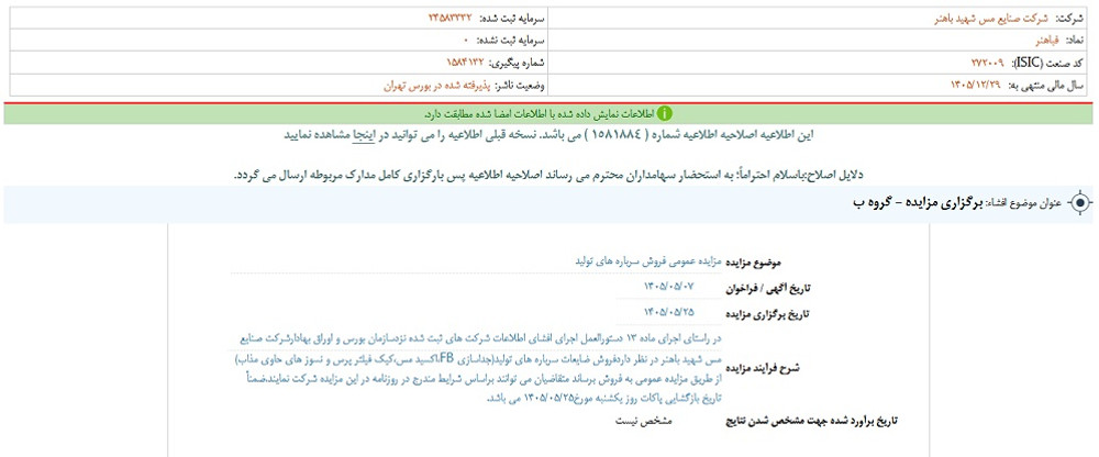 توقف نماد فباهنر به علت افشای اطلاعات گروه ب