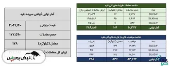 معامله ۲۸۱ کیلوگرم شمش نقره در بورس کالا