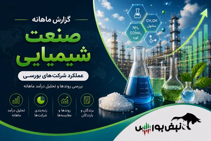 گزارش ماهانه صنعت پتروشیمیایی تیر ۱۴۰۵ | جهش ۱۶۹۰ درصدی شپترو، صدرنشینی شیران و افت سنگین شپاس